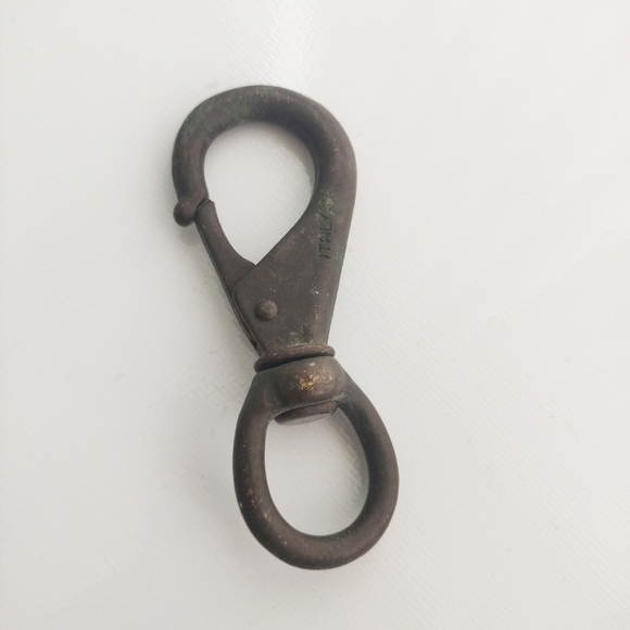 Brass Antique Spring Snap Hook - Picture 1 of 3